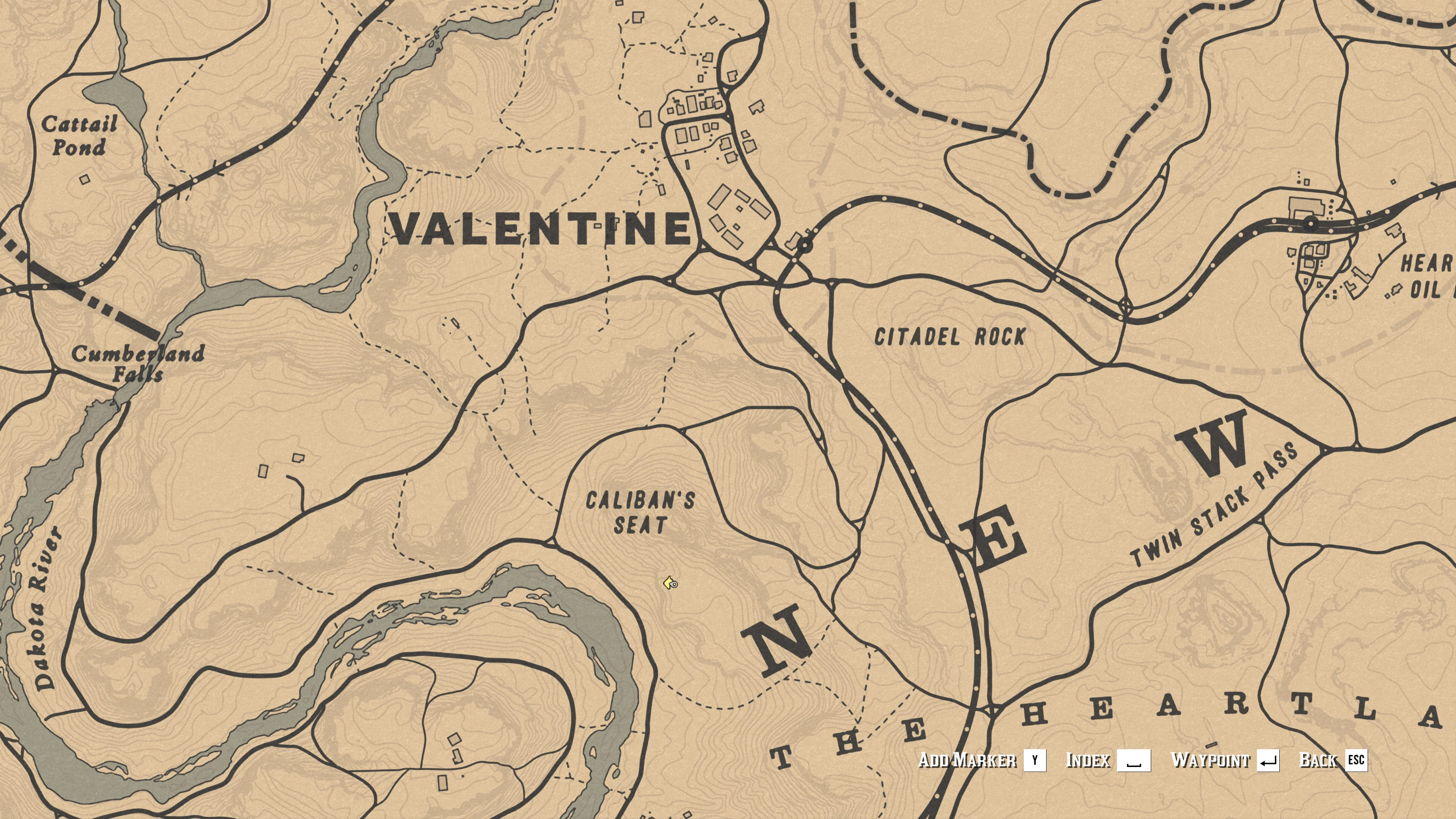 In Red Dead Redemption II's map the player icon is so small you might miss it at first glance